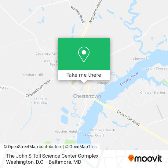 The John S Toll Science Center Complex map