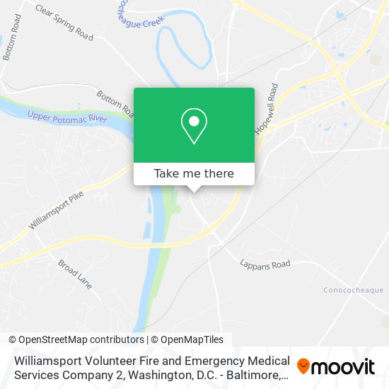 Mapa de Williamsport Volunteer Fire and Emergency Medical Services Company 2