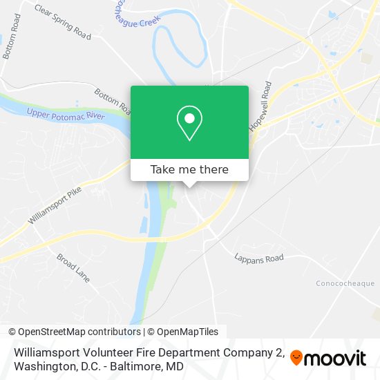 Williamsport Volunteer Fire Department Company 2 map