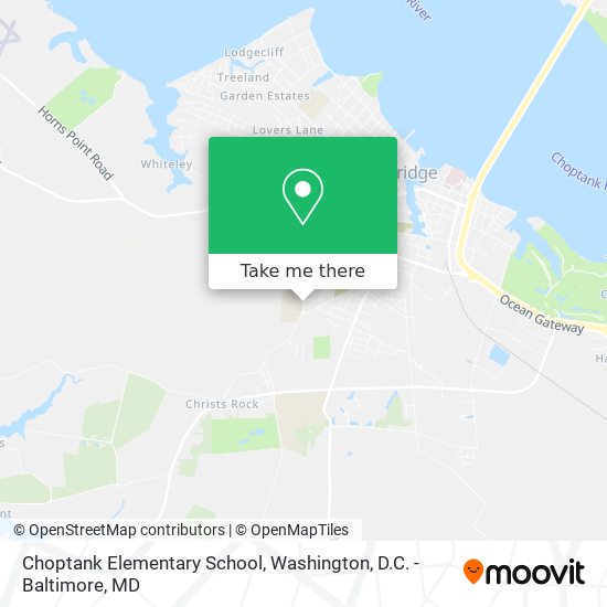 Choptank Elementary School map