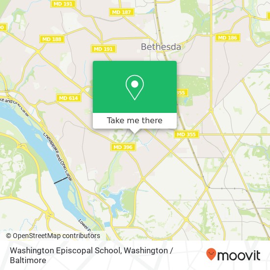 Mapa de Washington Episcopal School