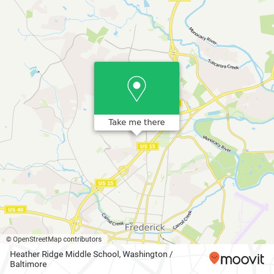 Mapa de Heather Ridge Middle School