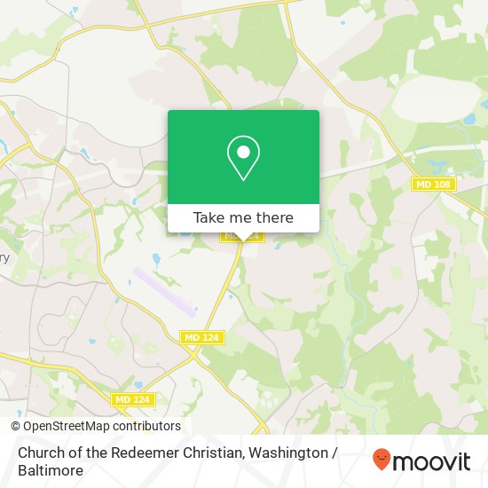 Church of the Redeemer Christian map