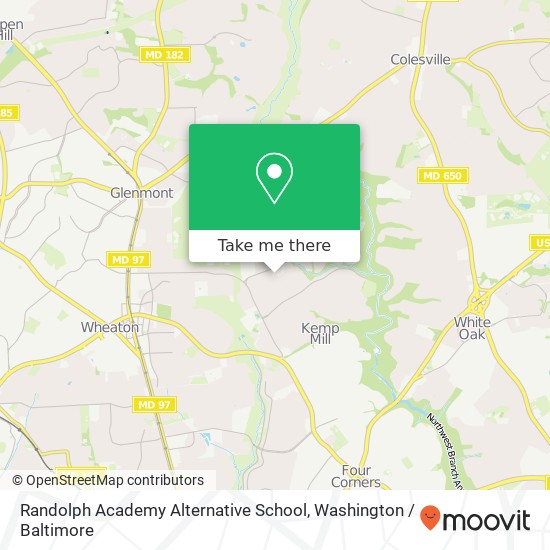 Randolph Academy Alternative School map