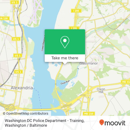 Washington DC Police Department - Training map