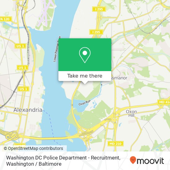 Mapa de Washington DC Police Department - Recruitment