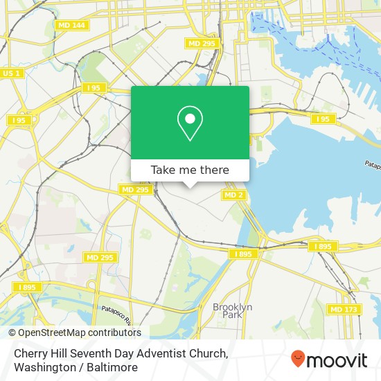 Mapa de Cherry Hill Seventh Day Adventist Church