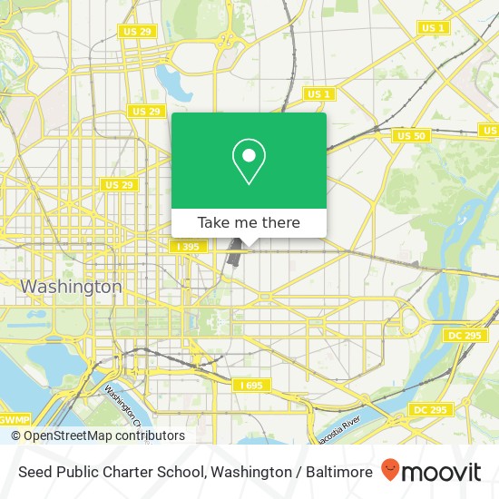 Mapa de Seed Public Charter School