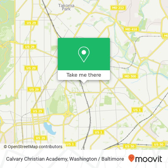 Mapa de Calvary Christian Academy