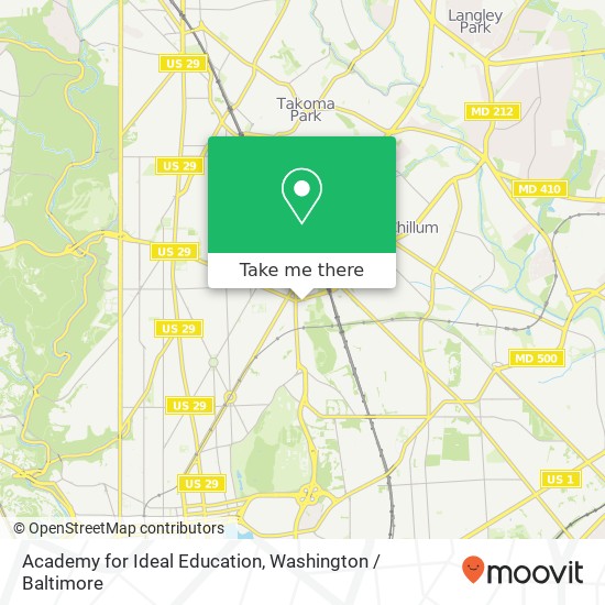 Mapa de Academy for Ideal Education