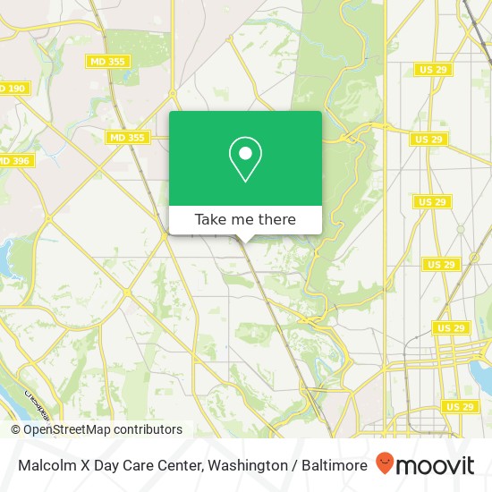 Malcolm X Day Care Center map