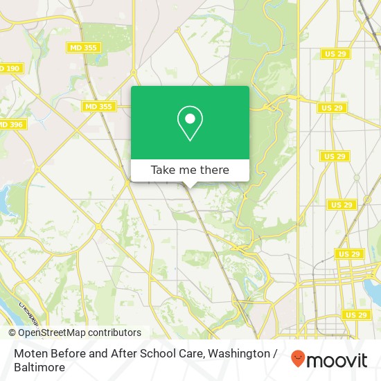 Mapa de Moten Before and After School Care