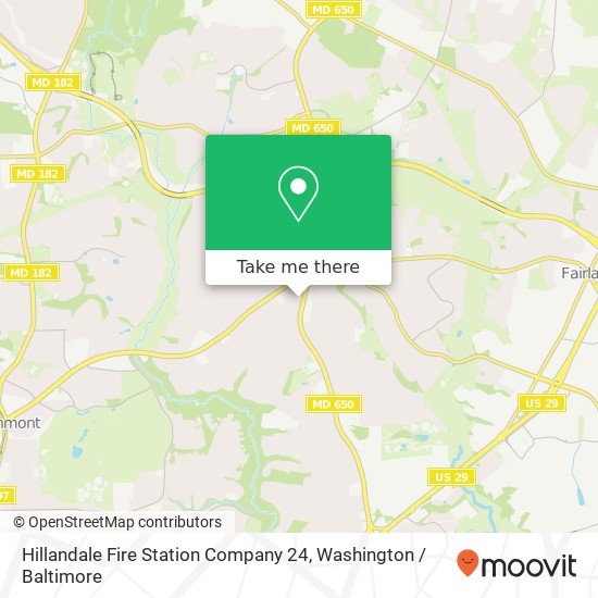 Hillandale Fire Station Company 24 map