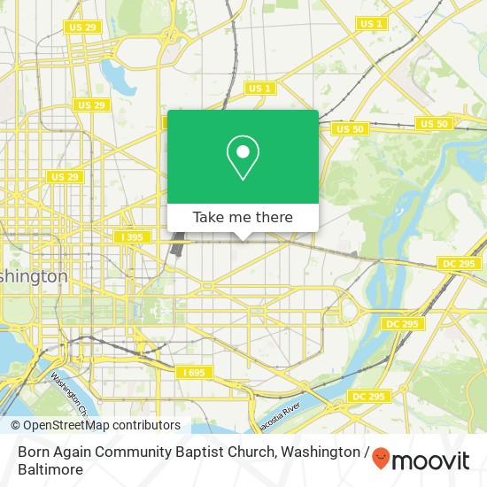 Mapa de Born Again Community Baptist Church