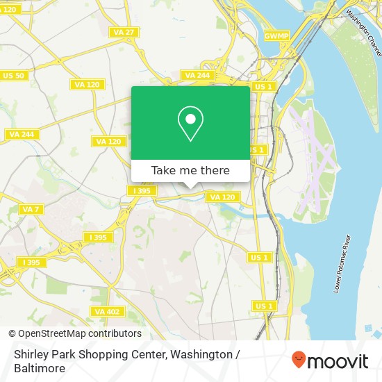 Shirley Park Shopping Center map