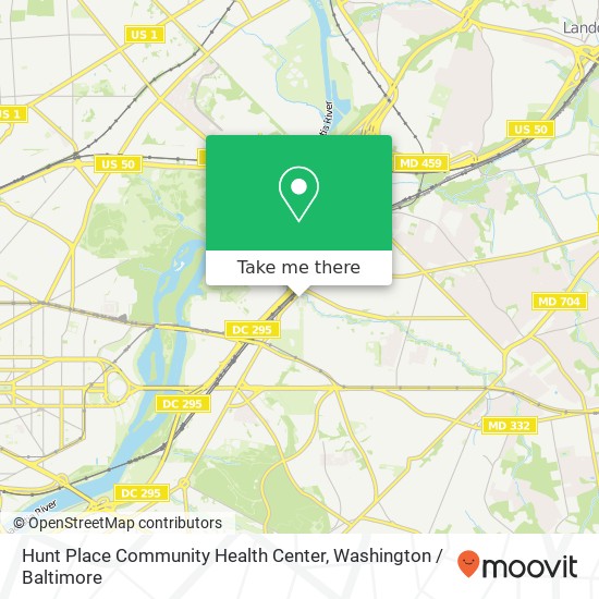 Hunt Place Community Health Center map