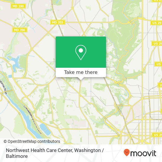 Mapa de Northwest Health Care Center