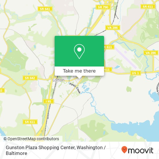 Gunston Plaza Shopping Center map