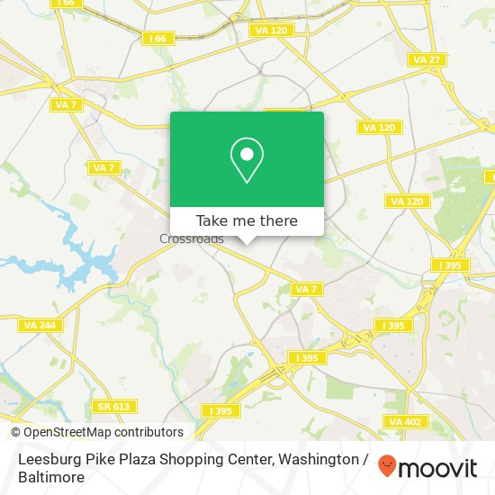 Leesburg Pike Plaza Shopping Center map