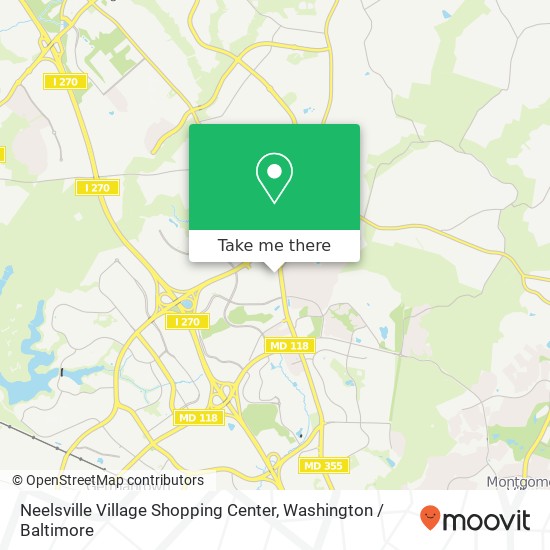 Mapa de Neelsville Village Shopping Center