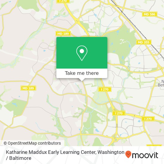 Katharine Maddux Early Learning Center map