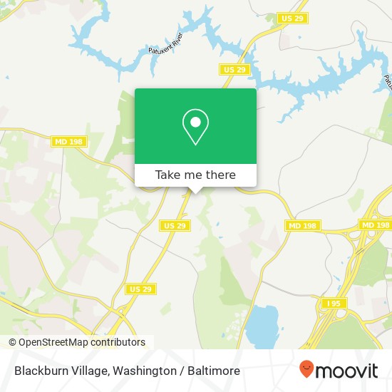 Mapa de Blackburn Village