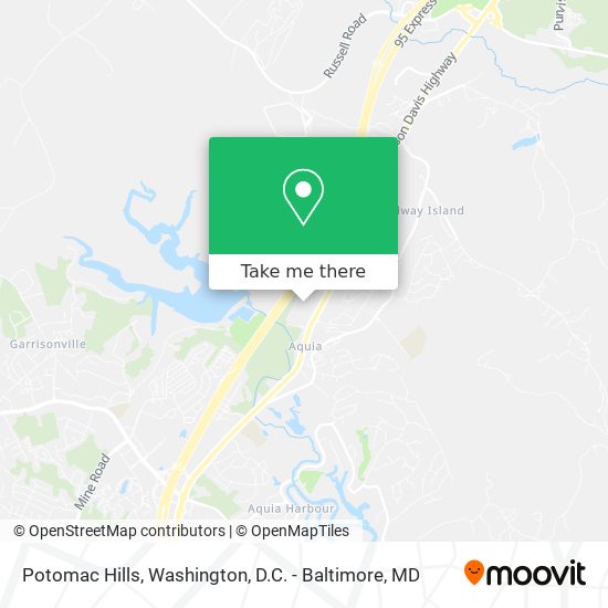 Mapa de Potomac Hills