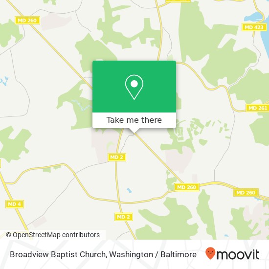 Broadview Baptist Church map