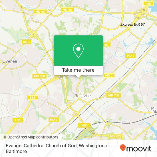Mapa de Evangel Cathedral Church of God