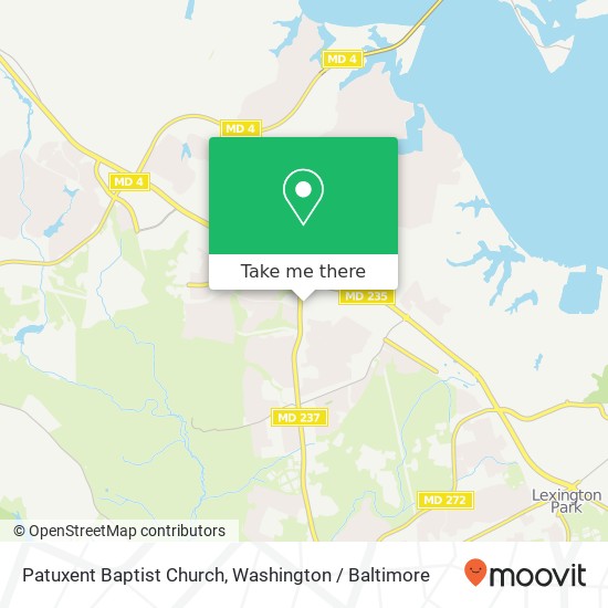 Patuxent Baptist Church map