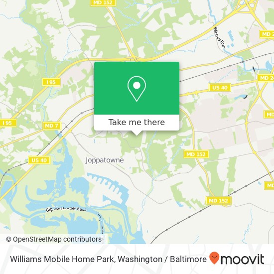 Mapa de Williams Mobile Home Park