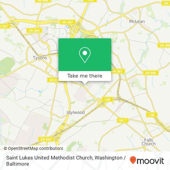 Saint Lukes United Methodist Church map