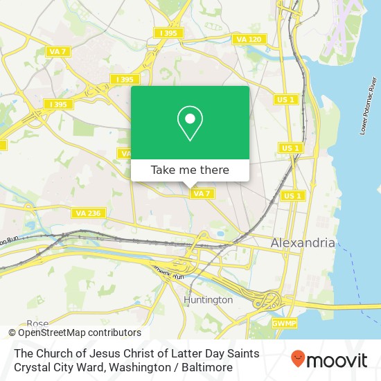 The Church of Jesus Christ of Latter Day Saints Crystal City Ward map