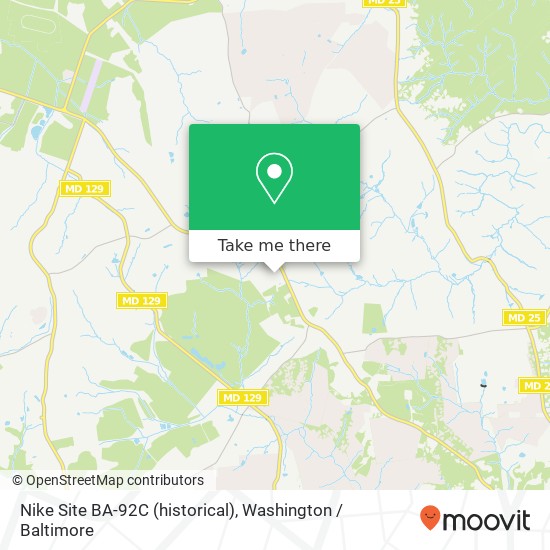 Nike Site BA-92C (historical) map