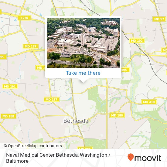 Naval Medical Center Bethesda map