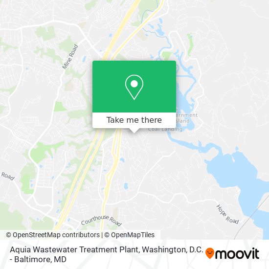 Mapa de Aquia Wastewater Treatment Plant
