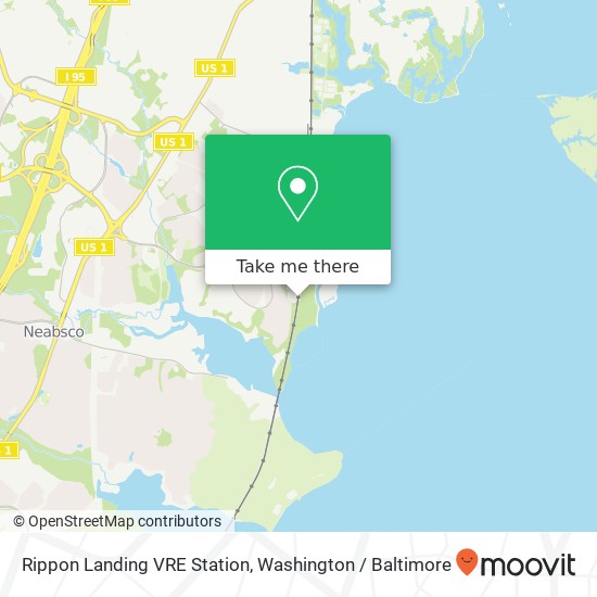 Rippon Landing VRE Station map