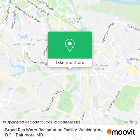 Broad Run Water Reclamation Facility map