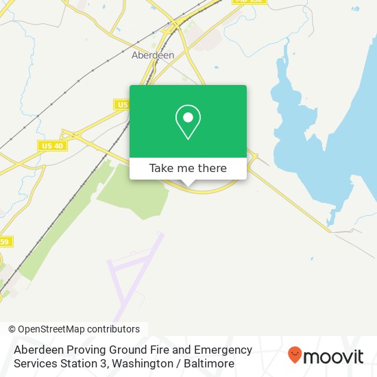 Aberdeen Proving Ground Fire and Emergency Services Station 3 map