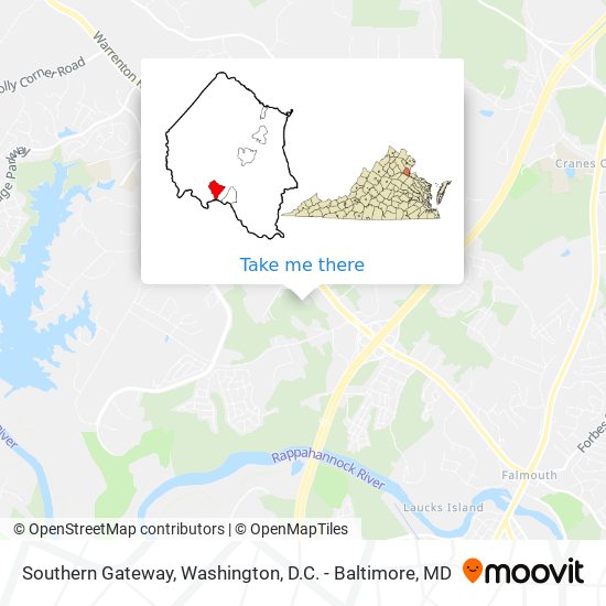 Southern Gateway map