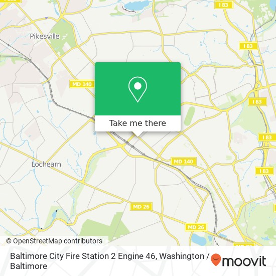 Baltimore City Fire Station 2  Engine 46 map