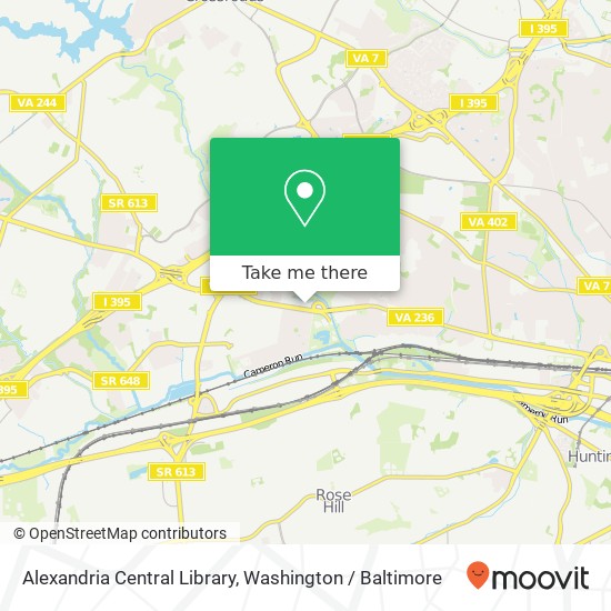 Mapa de Alexandria Central Library