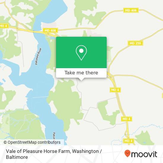 Vale of Pleasure Horse Farm map