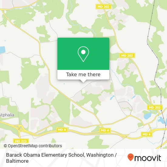 Mapa de Barack Obama Elementary School