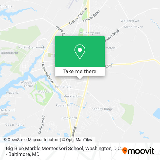 Big Blue Marble Montessori School map