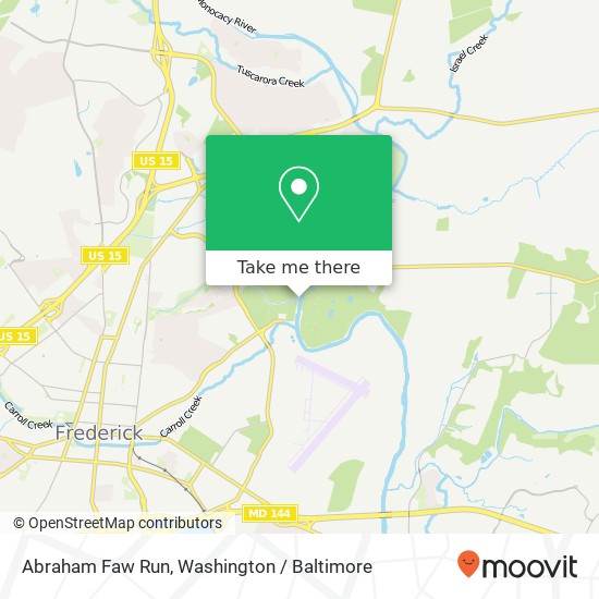 Abraham Faw Run map