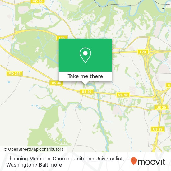 Channing Memorial Church - Unitarian Universalist map