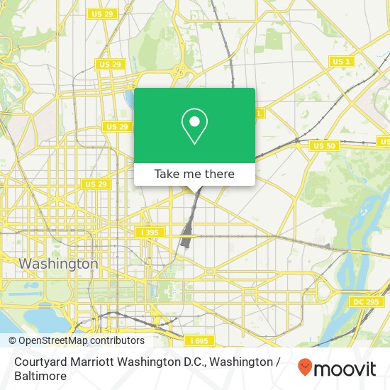 Mapa de Courtyard Marriott Washington D.C.