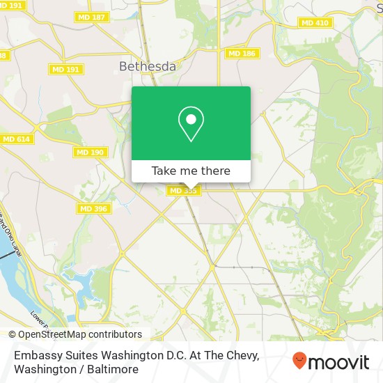 Mapa de Embassy Suites Washington D.C. At The Chevy