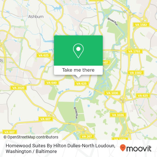 Homewood Suites By Hilton Dulles-North Loudoun map